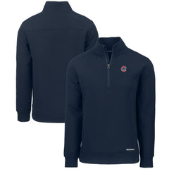 Chicago Cubs Cutter & Buck Roam Eco Recycled Quarter-Zip Pullover - Navy Pullover