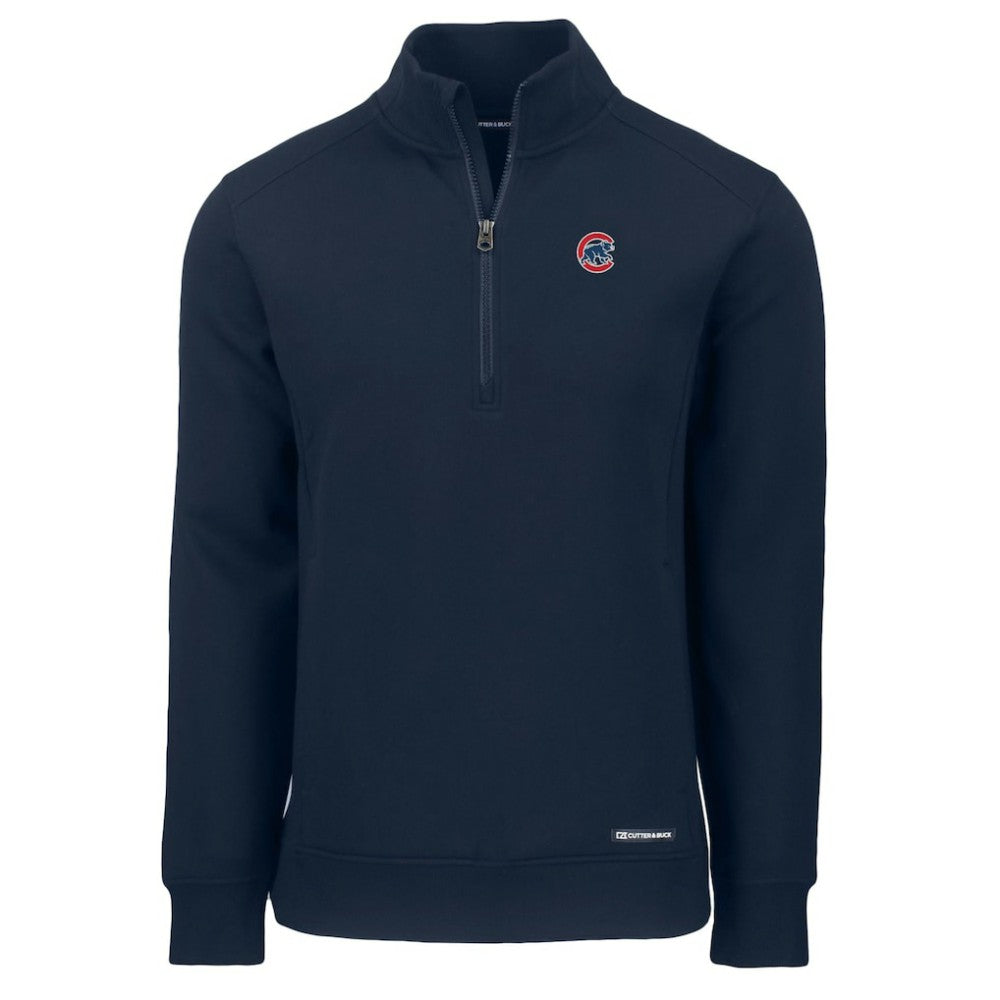 Chicago Cubs Cutter & Buck Roam Eco Recycled Quarter-Zip Pullover - Navy Pullover