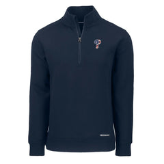 Philadelphia Phillies Cutter & Buck Americana Roam Eco Recycled Quarter-Zip Sweatshirt - Navy Sweatshirts