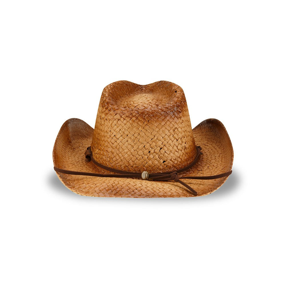 Tennessee Titans New Era Unisex Dutton Curved Brim Straw Hat - Brown Hats