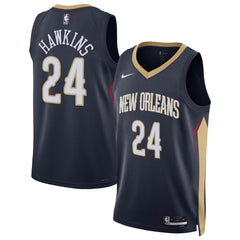 Jordan Hawkins New Orleans Pelicans Unisex Swingman Jersey Icon Edition Navy - Nike
