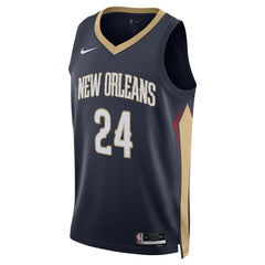 Jordan Hawkins New Orleans Pelicans Unisex Swingman Jersey Icon Edition Navy - Nike