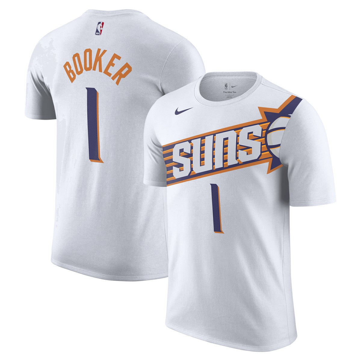 Devin Booker Phoenix Suns 2023/24 Association Name & Number T-Shirt White - Nike