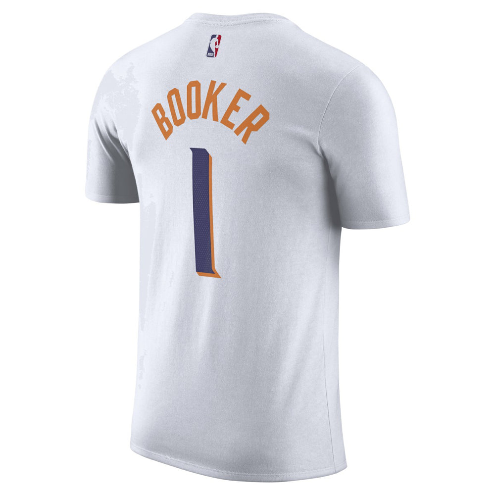 Devin Booker Phoenix Suns 2023/24 Association Name & Number T-Shirt White - Nike