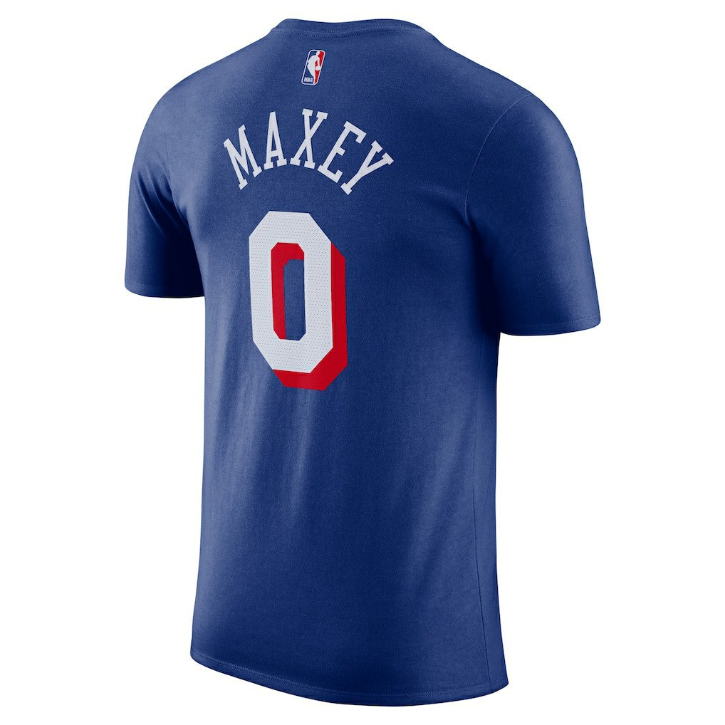 Tyrese Maxey Philadelphia 76ers Icon Edition Name & Number T-Shirt Royal - Nike outlet