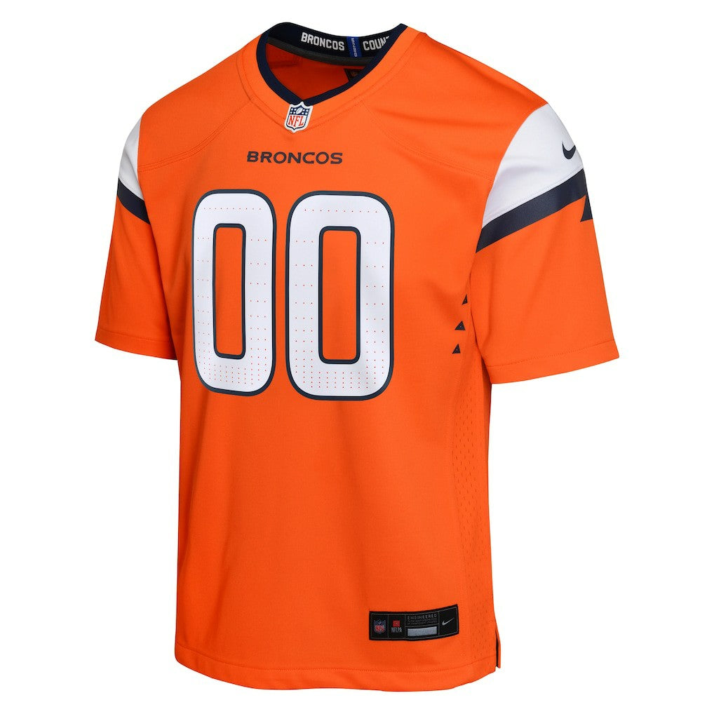 Denver Broncos Youth Mile High Collection Custom Game Jersey - Orange Jerseys