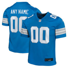 Detroit Lions Youth Custom Game Jersey - Blue Jerseys