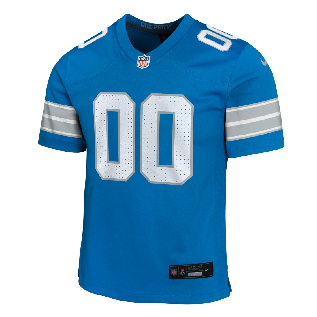 Detroit Lions Youth Custom Game Jersey - Blue Jerseys