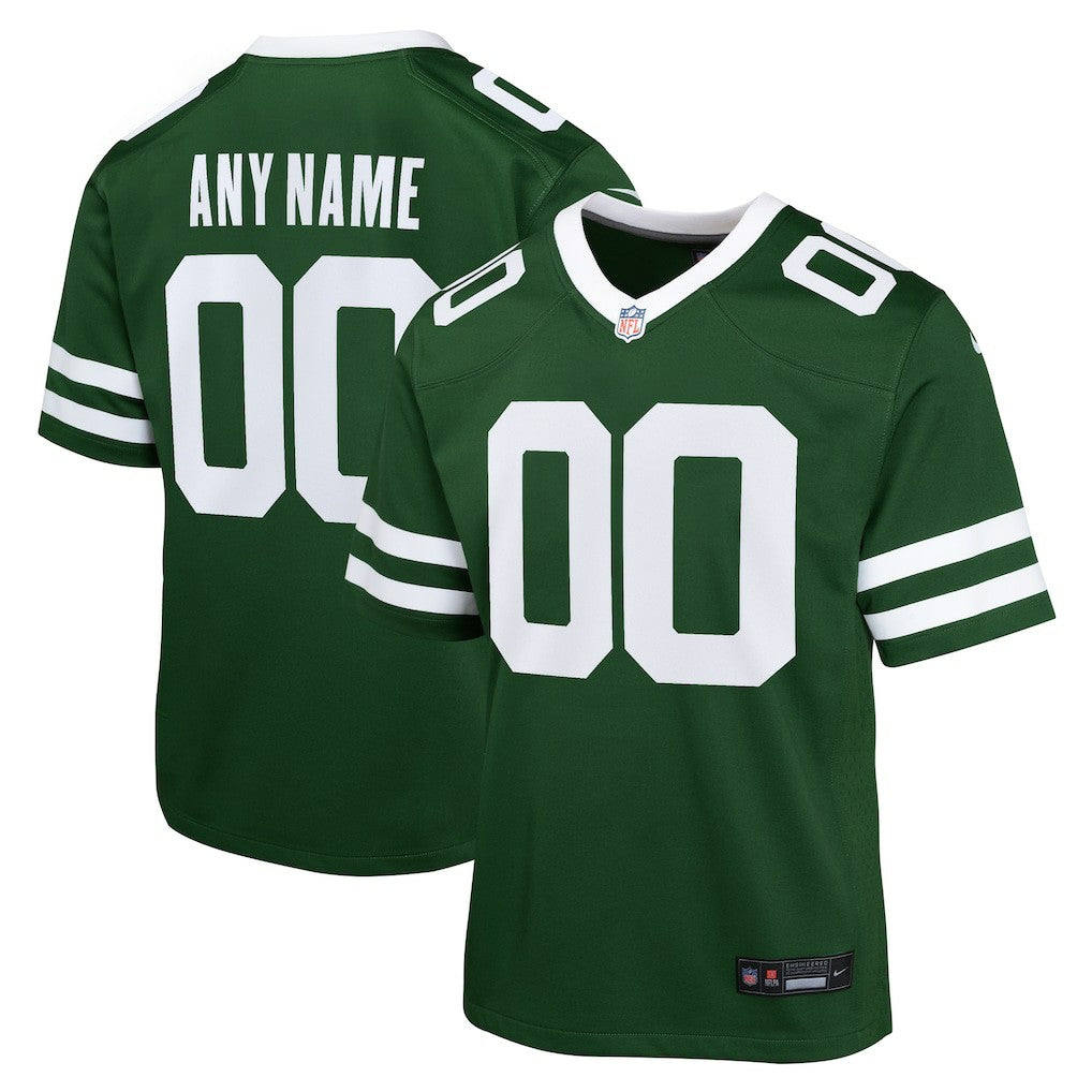 New York Jets Youth Custom Game Jersey - Legacy Green Jerseys
