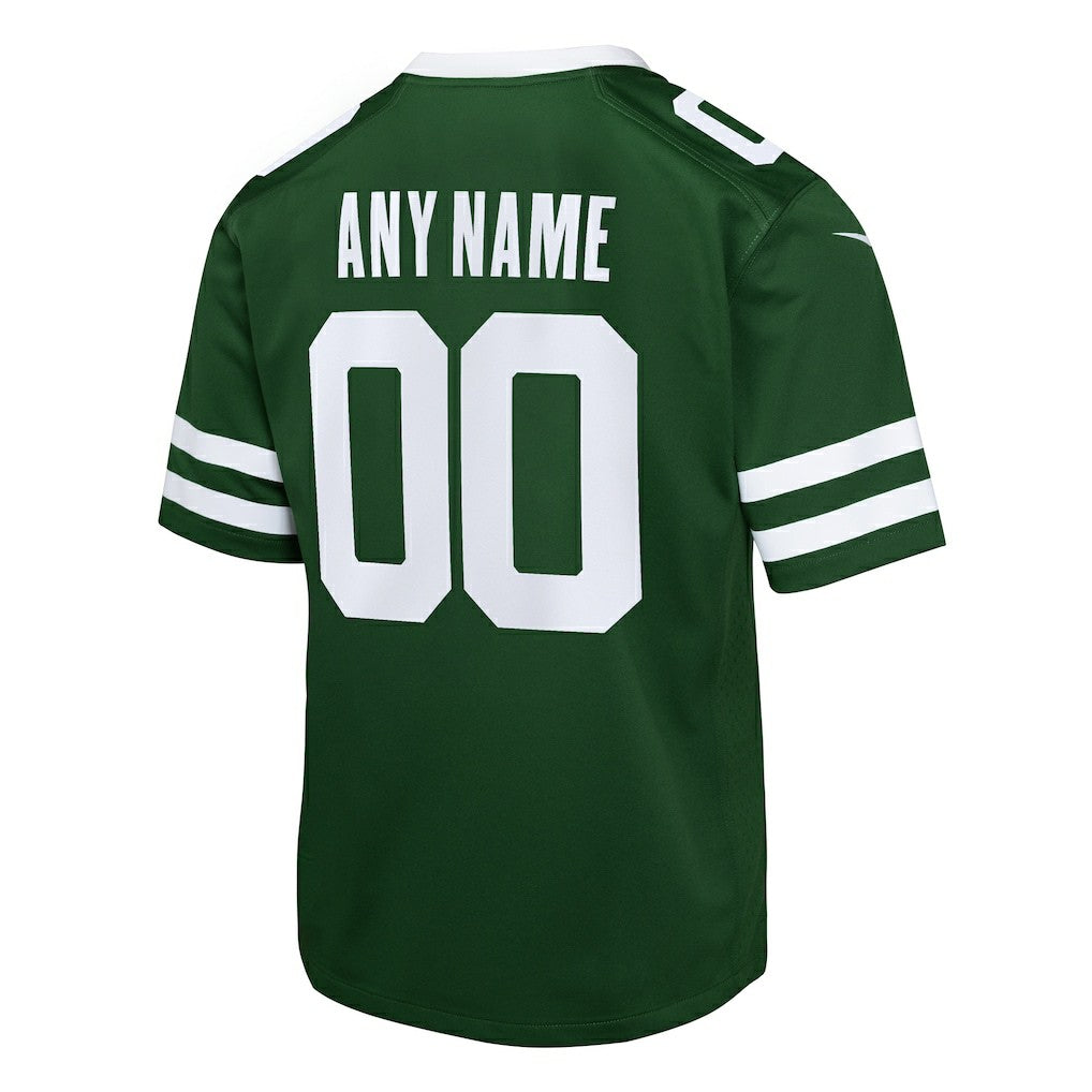 New York Jets Youth Custom Game Jersey - Legacy Green Jerseys