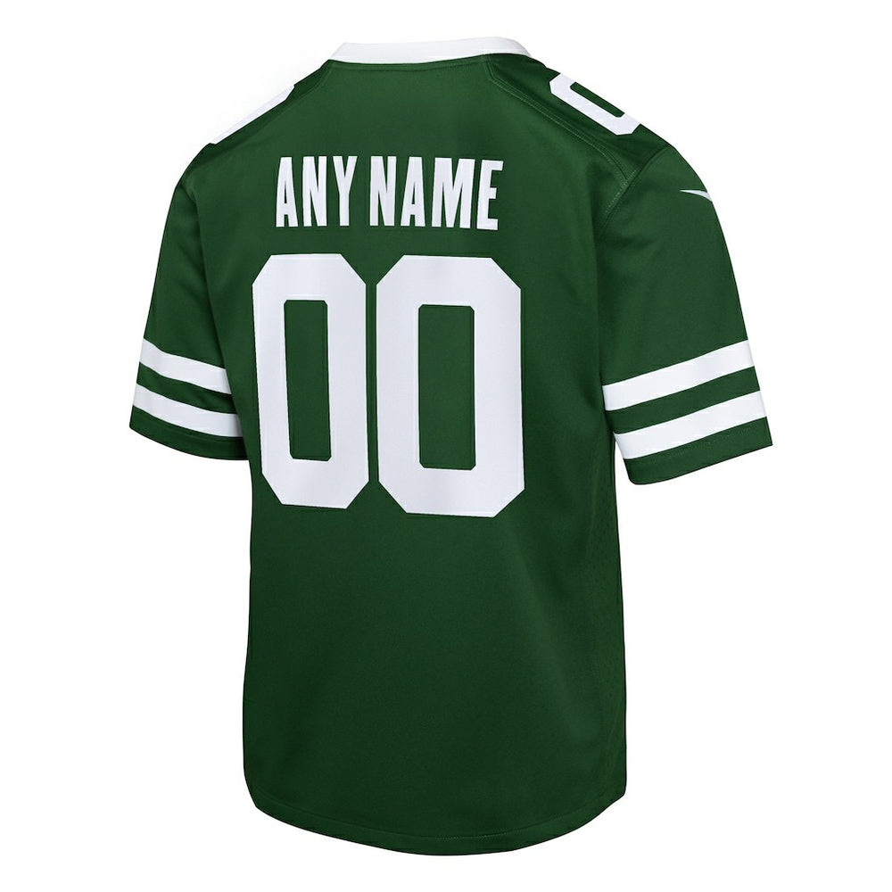 New York Jets Youth Custom Game Jersey - Legacy Green Jerseys