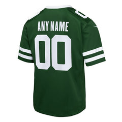 New York Jets Youth Custom Game Jersey - Legacy Green Jerseys