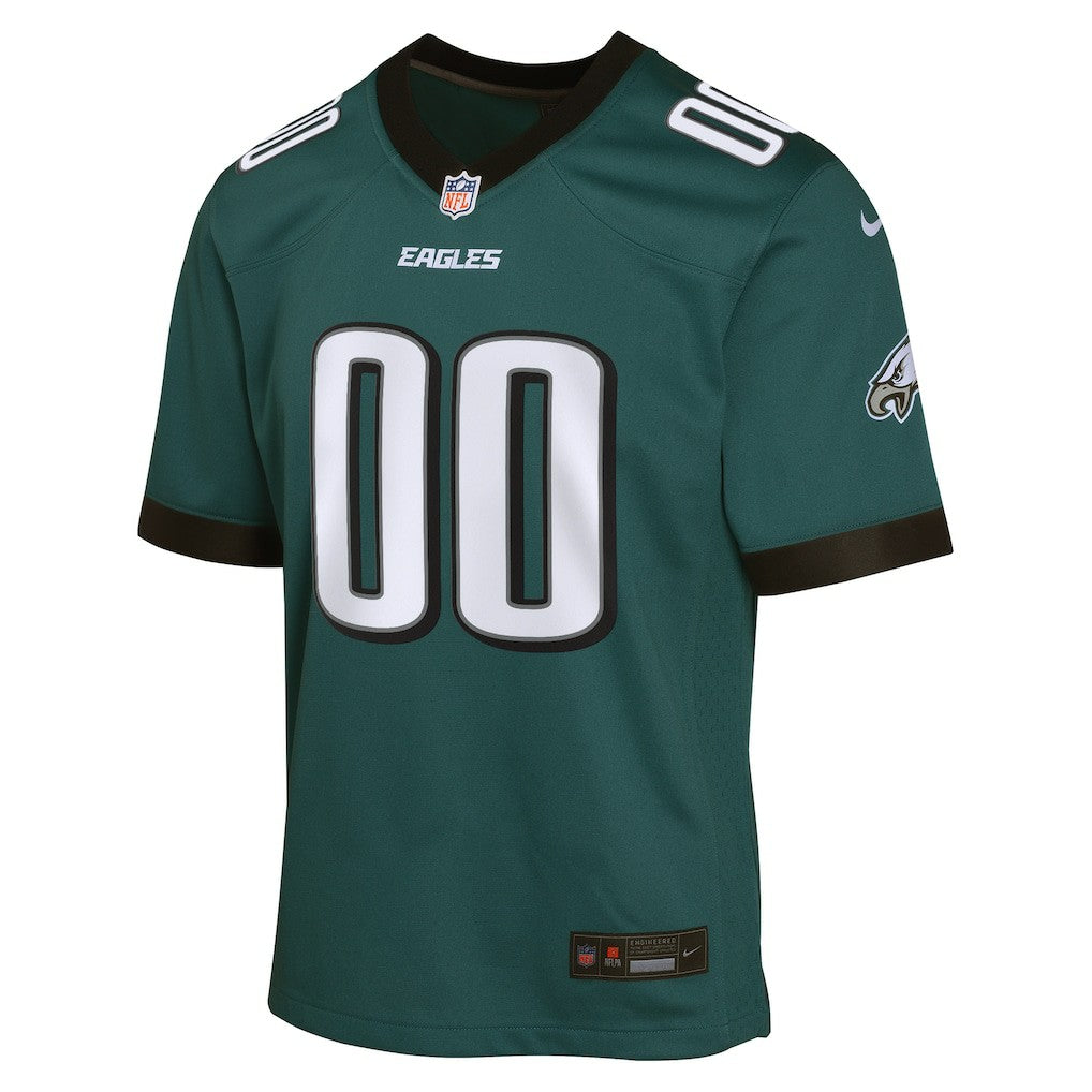 Philadelphia Eagles Youth Custom Game Jersey - Midnight Green Jerseys