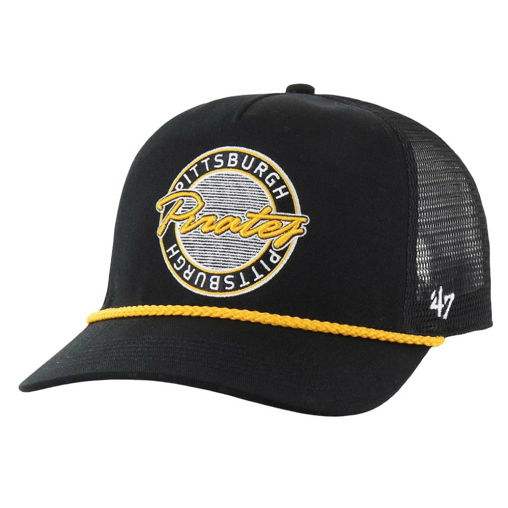 Pittsburgh Pirates '47 Promenade Hitch Adjustable Hat - Black Hats