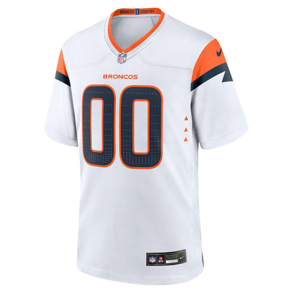 Denver Broncos Mile High Collection Custom Game Jersey - White Jerseys