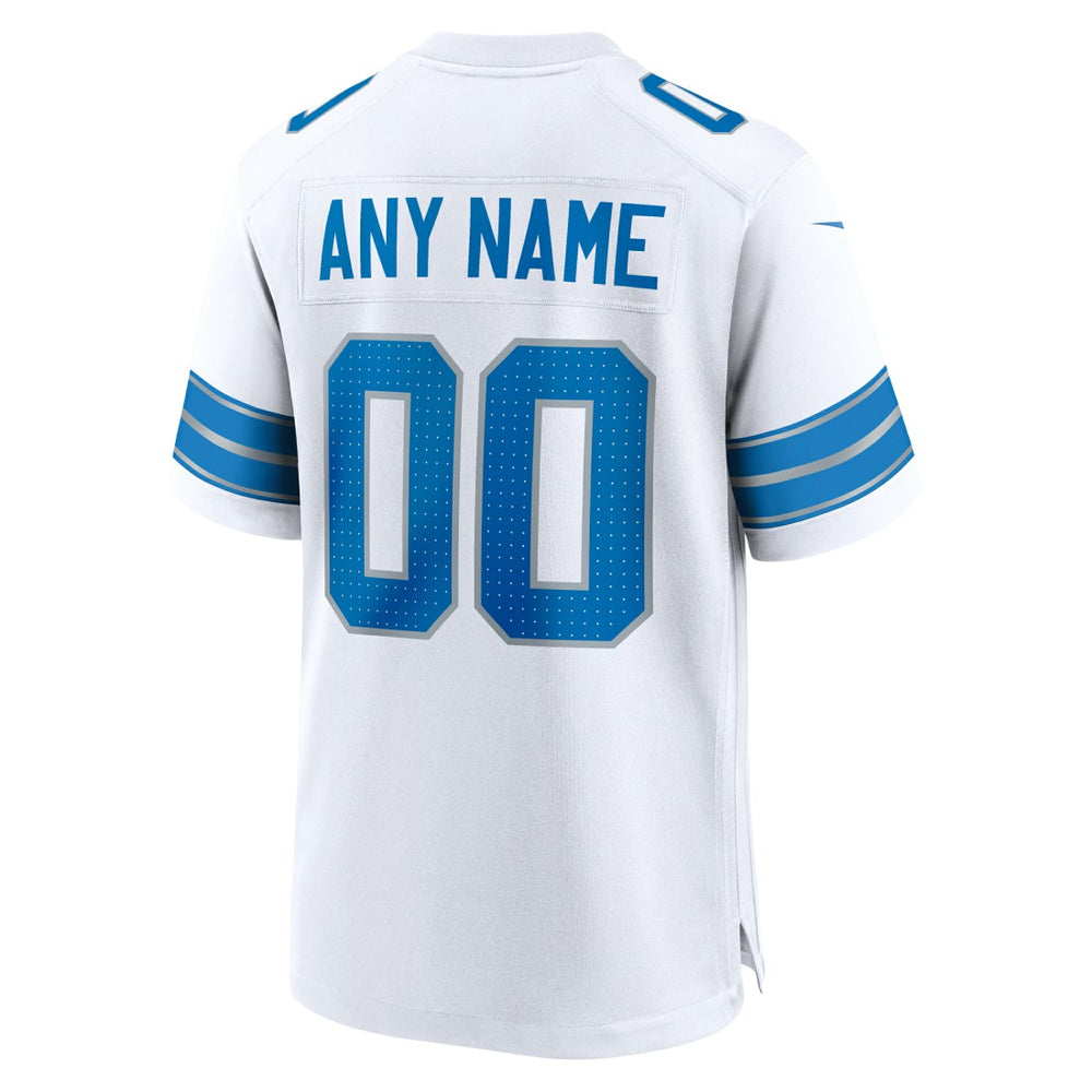 Detroit Lions Custom Game Jersey - White Jerseys