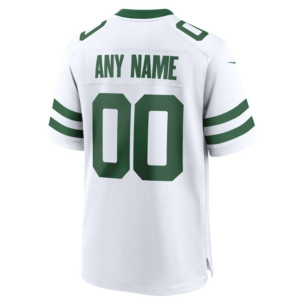 New York Jets Custom Game Jersey - Legacy White Jerseys