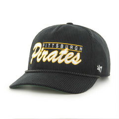 Pittsburgh Pirates '47 Corduroy Hitch Adjustable Hat - Black Hats