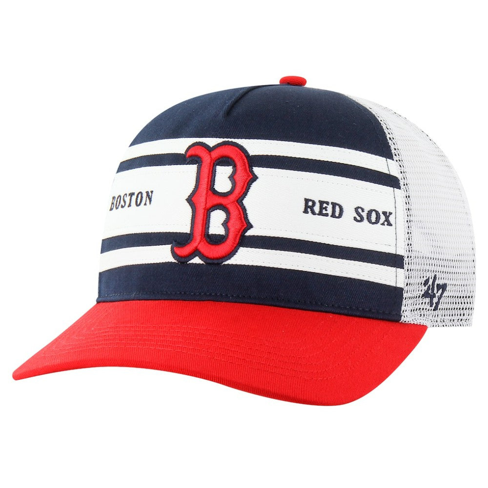 Boston Red Sox '47 Gridiron Super Stripe Relaxed Trucker Hitch Adjustable Hat - Navy Hats