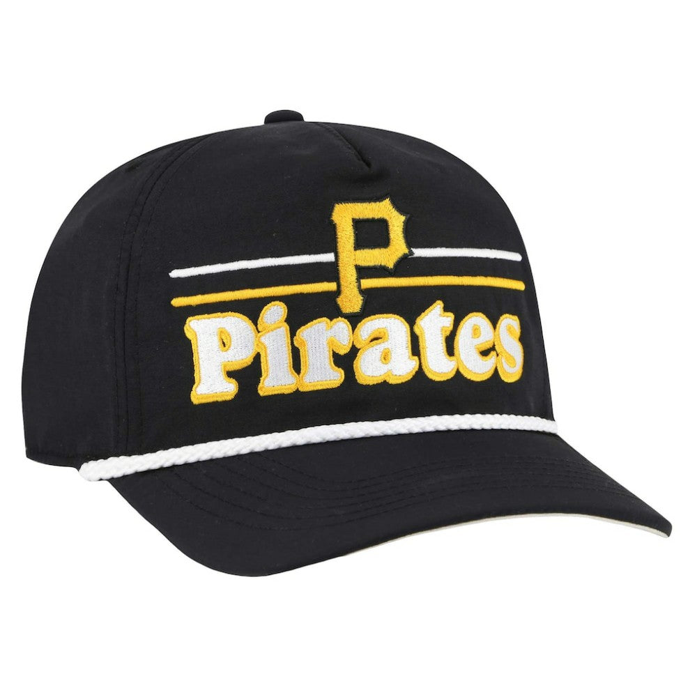 Pittsburgh Pirates '47 Campscape Hitch Adjustable Hat - Black Hats