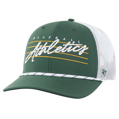 Athletics '47 Downburst Trucker Adjustable Hat - Green Hats