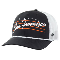San Francisco Giants '47 Downburst Trucker Adjustable Hat - Black Hats