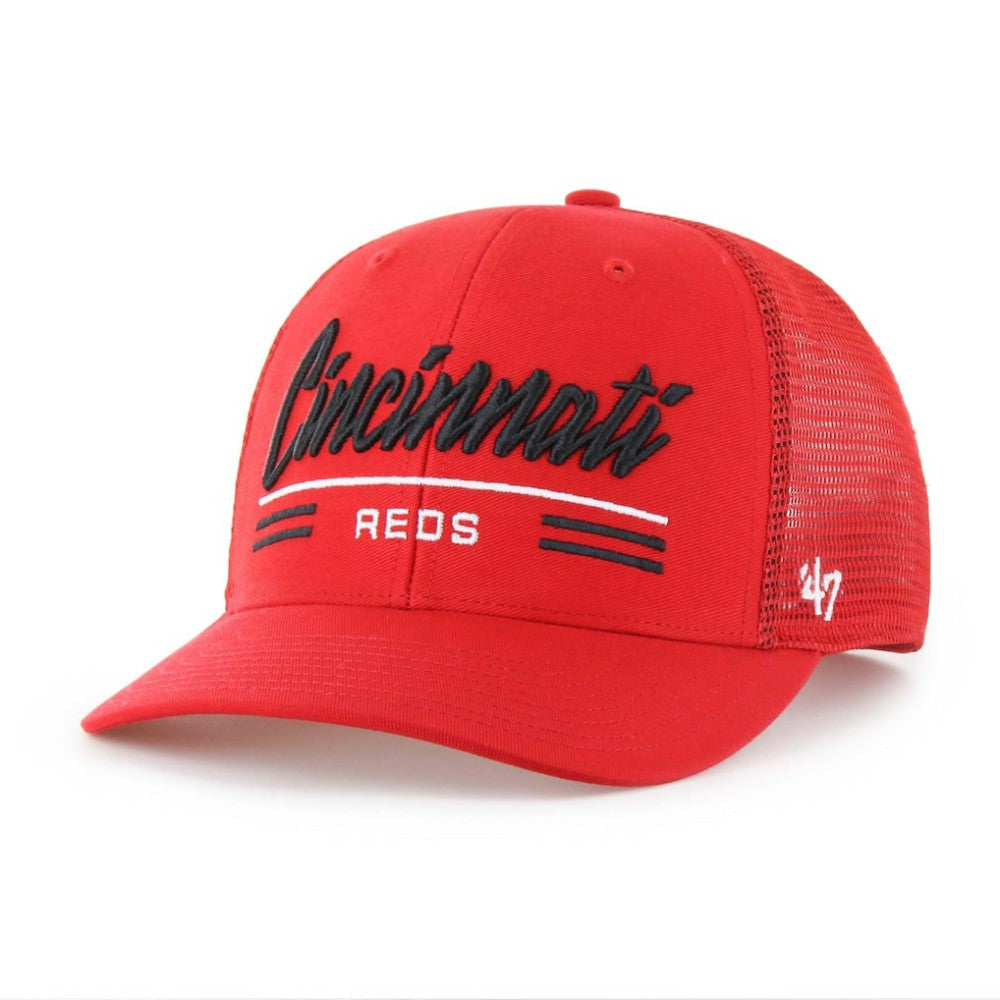 Cincinnati Reds '47 Garner Trucker Adjustable Hat - Red Hats