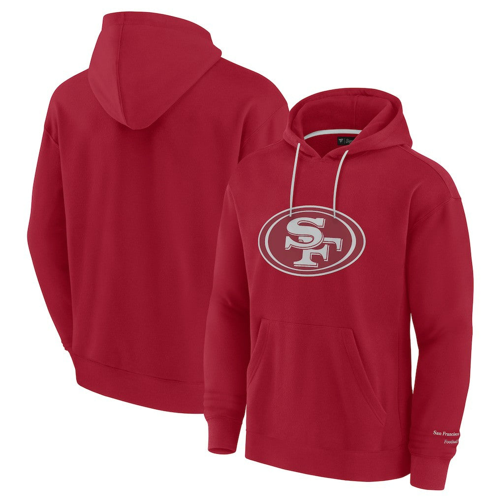 San Francisco 49ers Elements Pace Pullover Hoodie - Scarlet Hoodies
