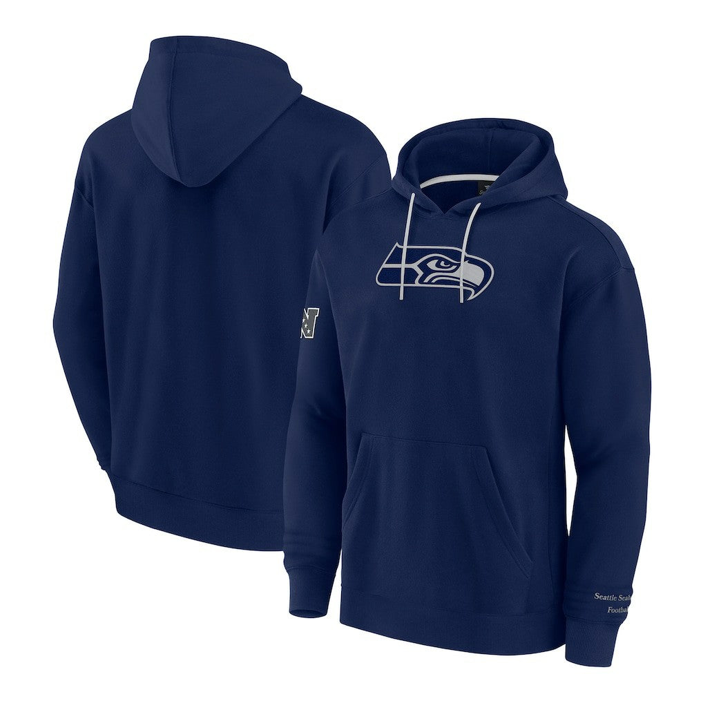 Seattle Seahawks Elements Pace Pullover Hoodie - College Navy Hoodies