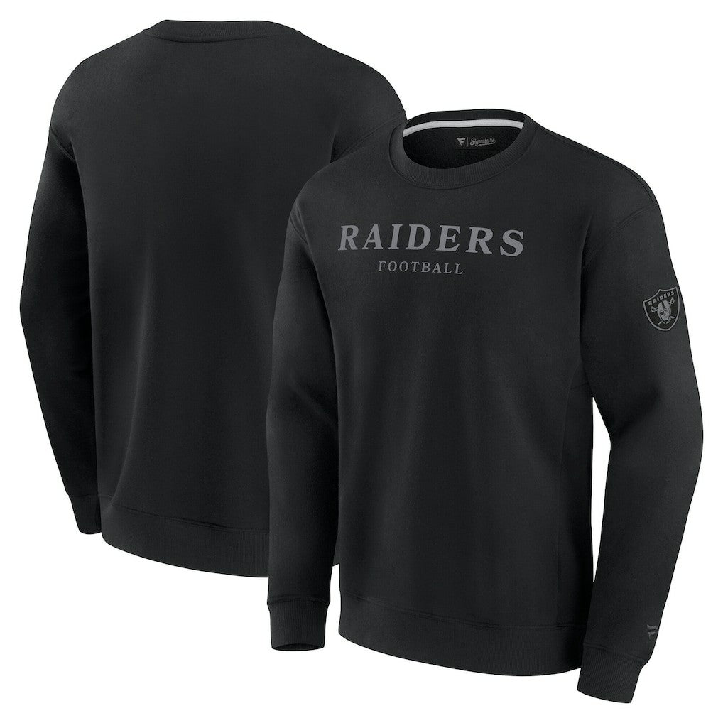 Las Vegas Raiders Unisex Elements Unlimited Fleece Pullover Sweatshirt - Black Pullover