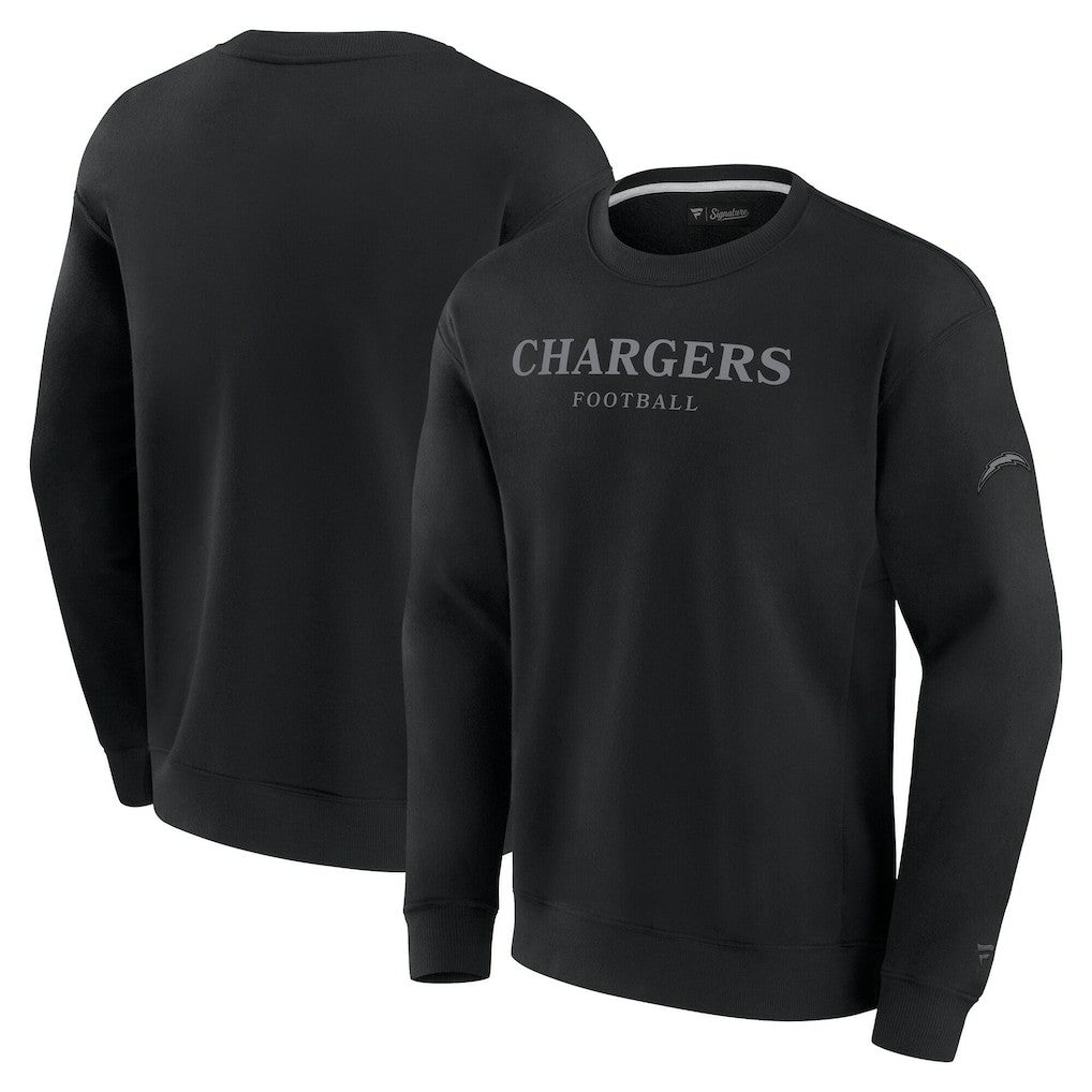 Los Angeles Chargers Unisex Elements Unlimited Fleece Pullover Sweatshirt - Black Pullover