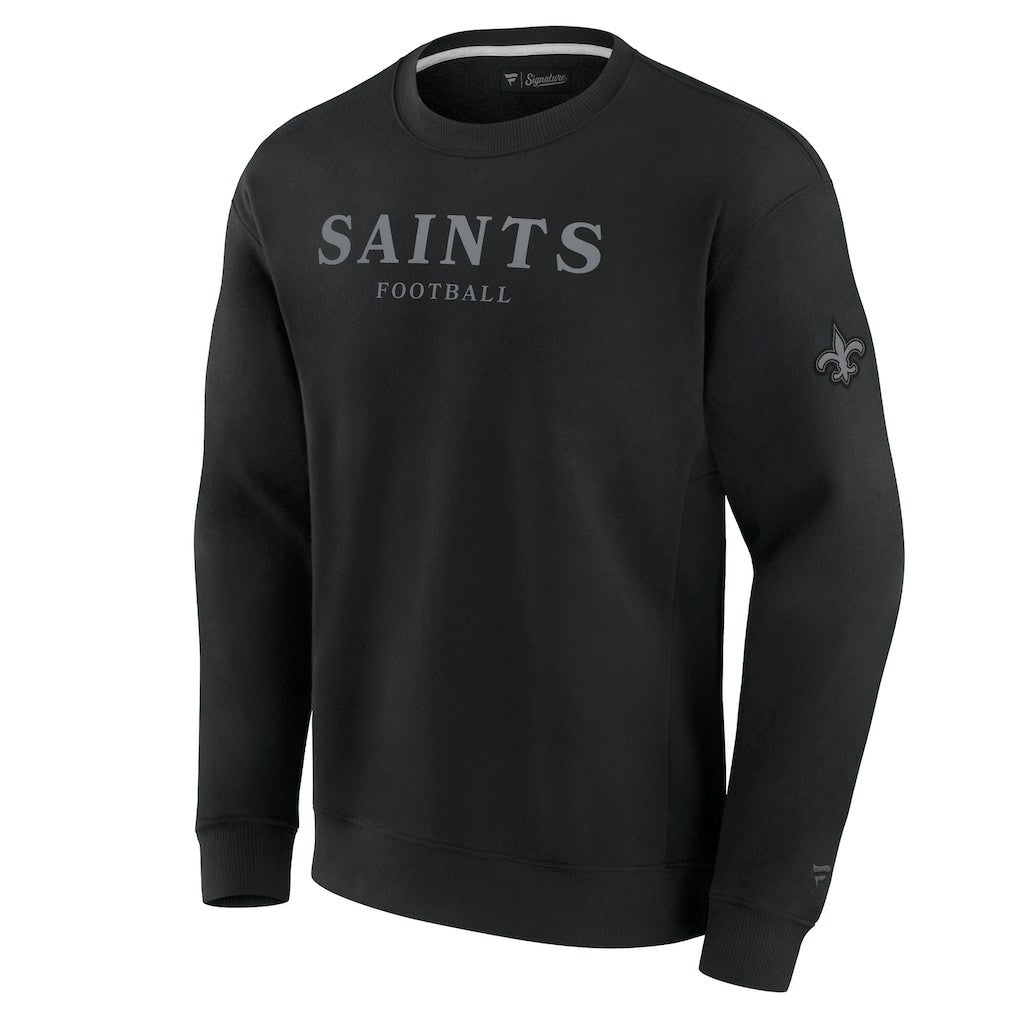 New Orleans Saints Unisex Elements Unlimited Fleece Pullover Sweatshirt - Black Pullover