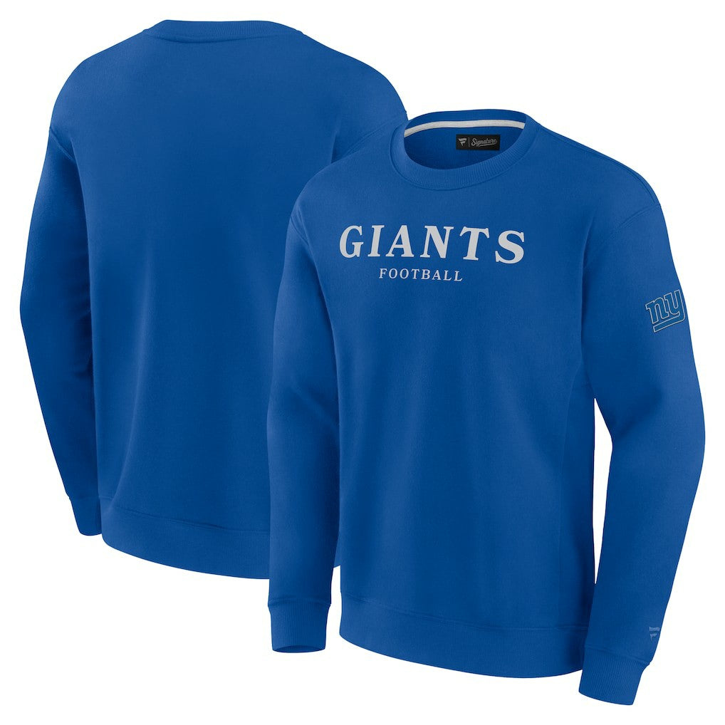 New York Giants Unisex Elements Unlimited Fleece Pullover Sweatshirt - Royal Pullover