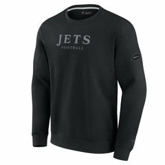 New York Jets Unisex Elements Unlimited Fleece Pullover Sweatshirt - Black Pullover