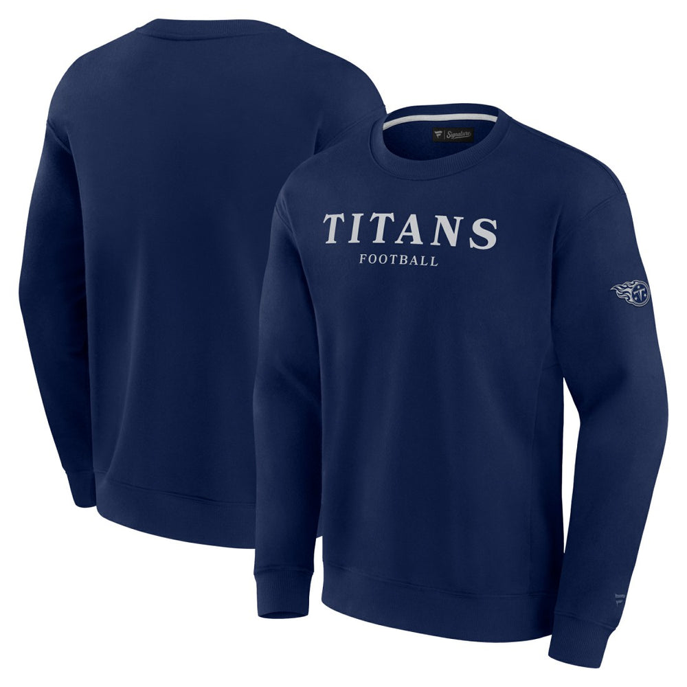 Tennessee Titans Unisex Elements Unlimited Fleece Pullover Sweatshirt - Navy Pullover
