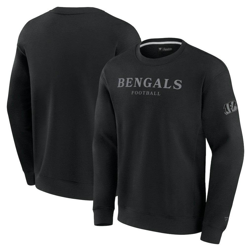 Cincinnati Bengals Unisex Elements Unlimited Fleece Pullover Sweatshirt - Black Pullover