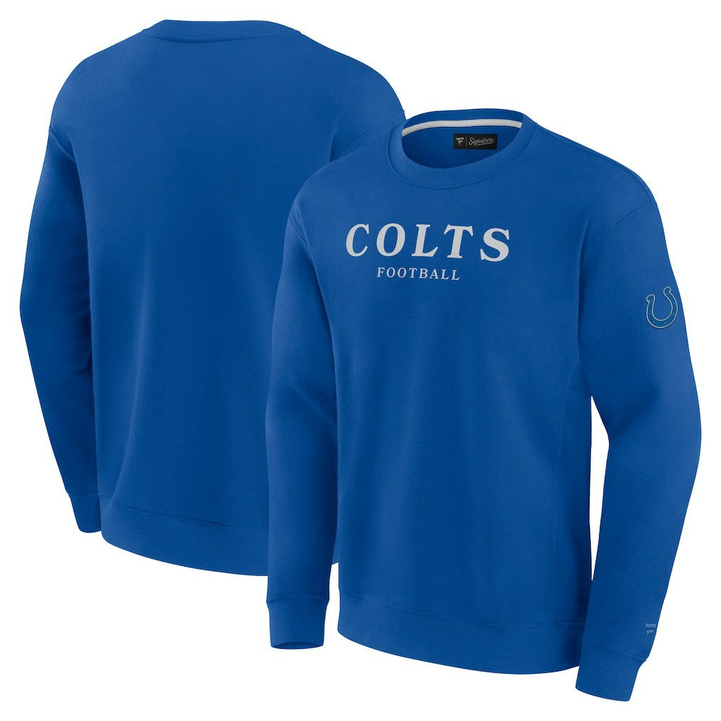 Indianapolis Colts Unisex Elements Unlimited Fleece Pullover Sweatshirt - Royal Pullover