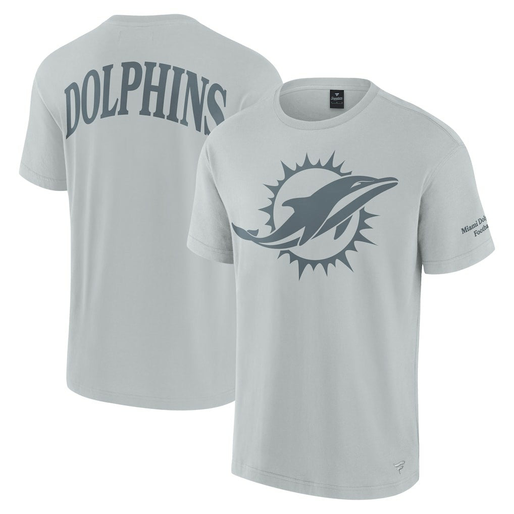 Miami Dolphins Unisex Elements Iconic T-Shirt - Gray T-shirts
