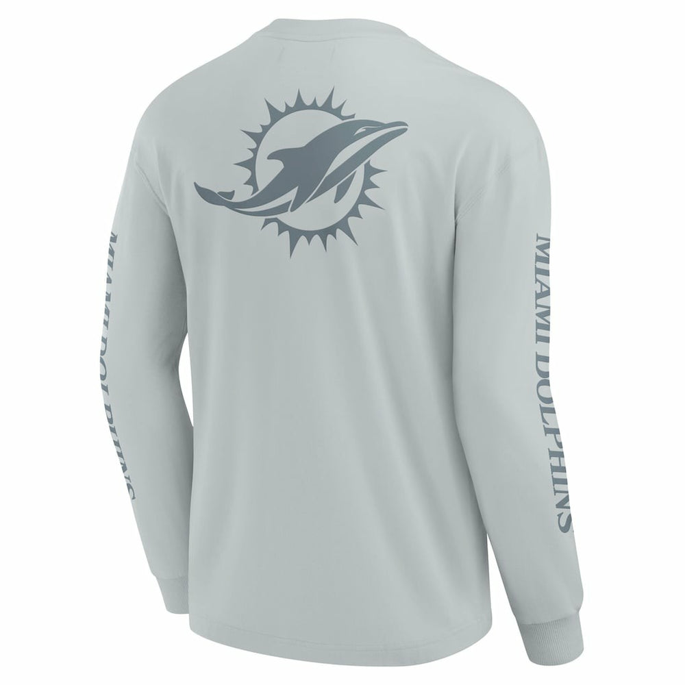 Miami Dolphins Unisex Elements Strive Long Sleeve T-Shirt - Gray T-shirts