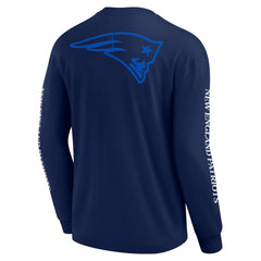 New England Patriots Unisex Elements Strive Long Sleeve T-Shirt - Navy T-shirts