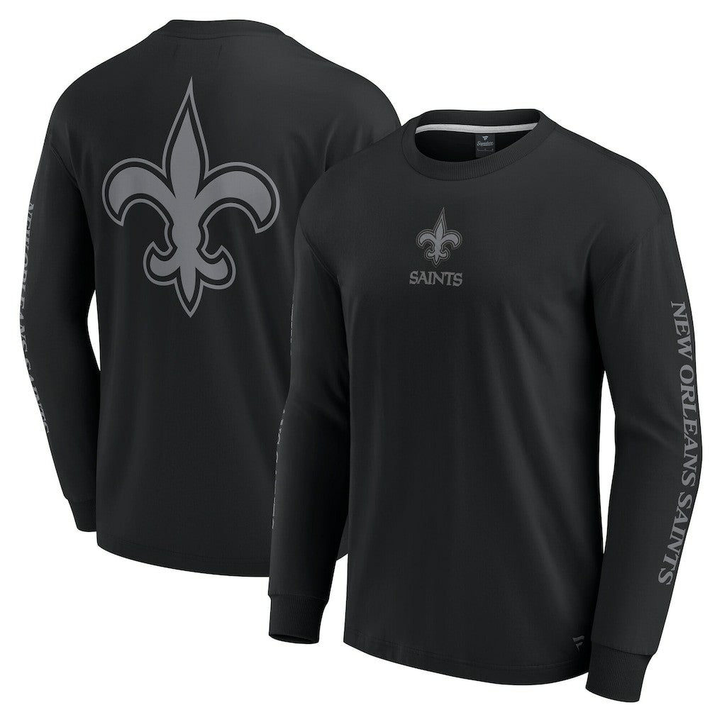 New Orleans Saints Unisex Elements Strive Long Sleeve T-Shirt - Black T-shirts