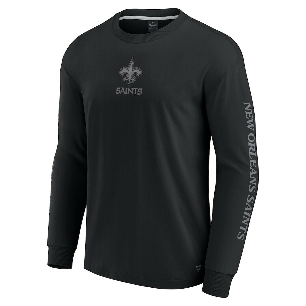 New Orleans Saints Unisex Elements Strive Long Sleeve T-Shirt - Black T-shirts