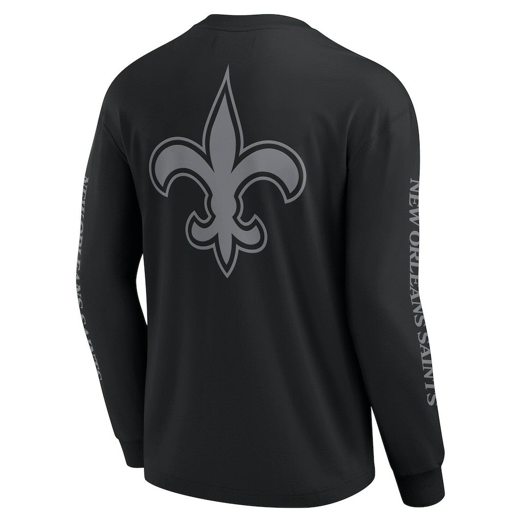 New Orleans Saints Unisex Elements Strive Long Sleeve T-Shirt - Black T-shirts