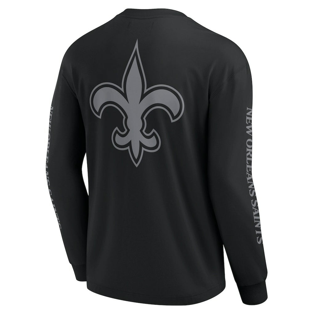 New Orleans Saints Unisex Elements Strive Long Sleeve T-Shirt - Black T-shirts