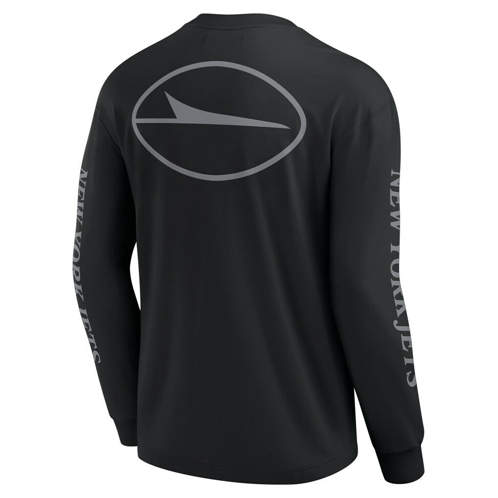 New York Jets Unisex Elements Strive Long Sleeve T-Shirt - Black T-shirts