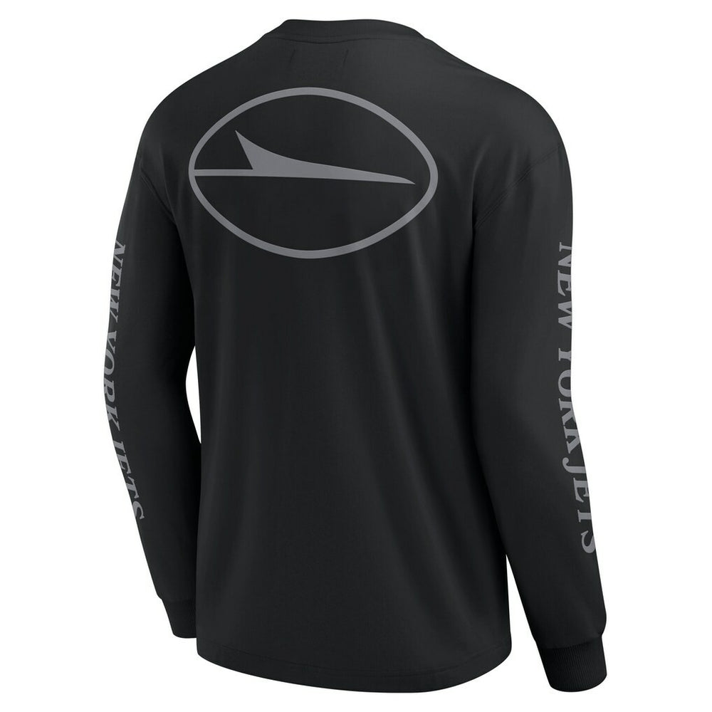 New York Jets Unisex Elements Strive Long Sleeve T-Shirt - Black T-shirts