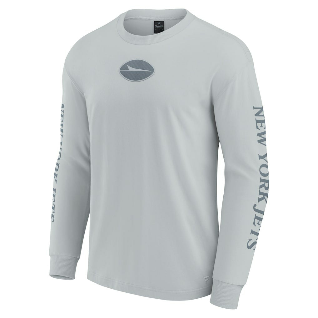 New York Jets Unisex Elements Strive Long Sleeve T-Shirt - Gray T-shirts