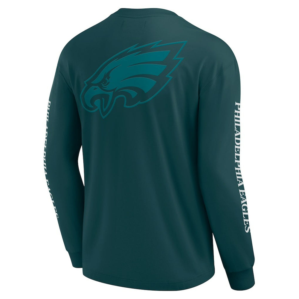 Philadelphia Eagles Unisex Elements Strive Long Sleeve T-Shirt - Midnight Green T-shirts