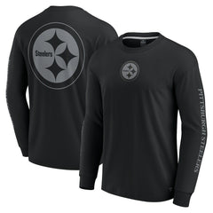 Pittsburgh Steelers Unisex Elements Strive Long Sleeve T-Shirt - Black T-shirts