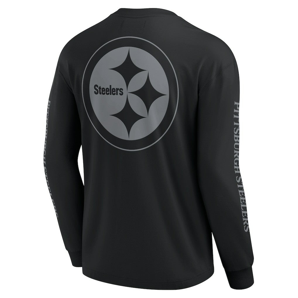 Pittsburgh Steelers Unisex Elements Strive Long Sleeve T-Shirt - Black T-shirts